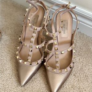 Valentino Rockstud Caged Heels